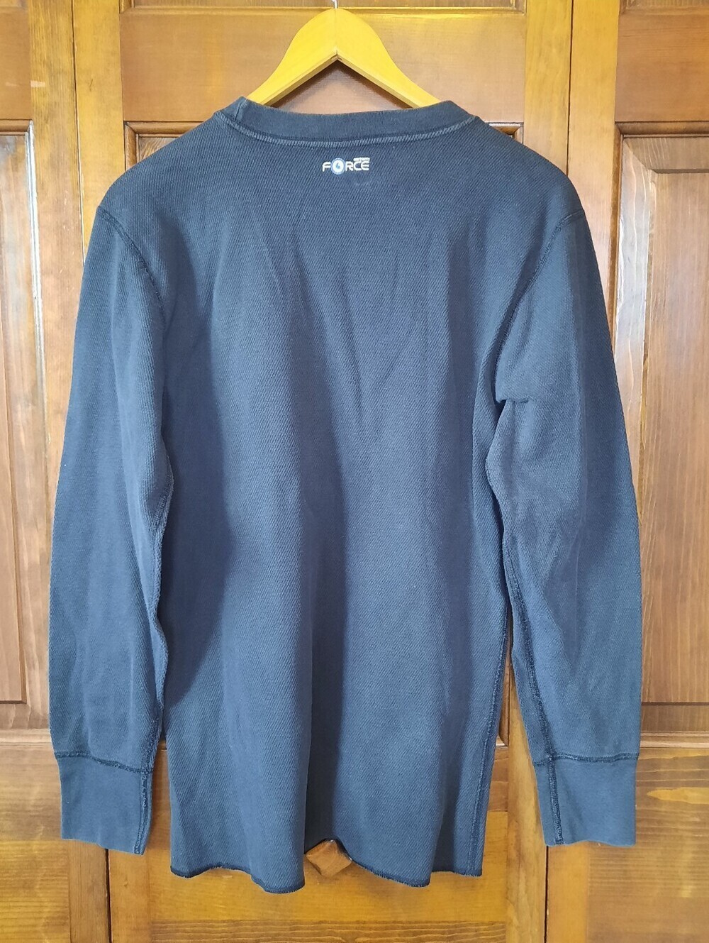 Carhartt Force Heavyweight Cotton Thermal Crewneck Top Black 100639 Size Medium - Picture 9 of 13